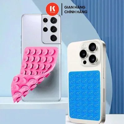Tấm Hít Điện Thoại, Miếng Dán Dính Điện Thoại Silicon Hút Mọi Bề Mặt, Giá Đỡ Điện Thoại Tự Dính