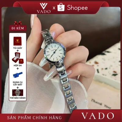 Đồng Hồ Nữ VADO Basic Mặt Tròn, Dây Kim Loại Bền Không Rỉ, Hỗ Trợ Kháng Nước - DH1701 VADO