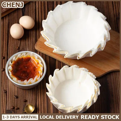CHENJ Local Delivery Basque Cheesecake dầu Khay giấy có thể gập lại khuôn bánh dùng một lần phát hành Mousse bánh Giấy nướng dầu bằng chứng cạnh giấy