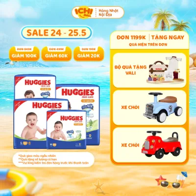 [SIÊU NHIỀU MIẾNG] Tã quần Huggies Tràm Trà Tự Nhiên SKINCARE Pants Mega Jumbo M106/L104/XL88/XXL80 _Ichimall
