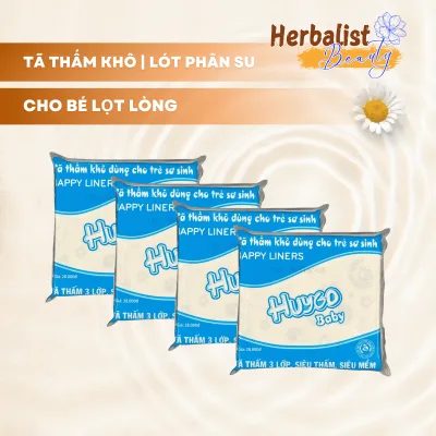 Tã Lót Phân Su HuyGo Baby 3 Lớp Siêu Thấm 40 Miếng/ Gói (Dành Cho Bé Lọt Lòng) - Tã Bỉm HuyGo
