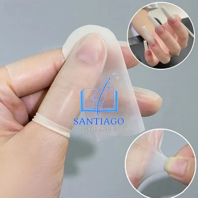100/200 CÁI Bọc bảo vệ ngón tay nghệ thuật làm móng Cao su chống trượt Chống tĩnh điện Dụng cụ làm móng tay nghệ thuật