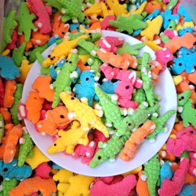 Kẹo dẻo cá sấu vị trái cây hình ngộ nghĩnh 1KG - Bánh kẹo đồ ăn vặt