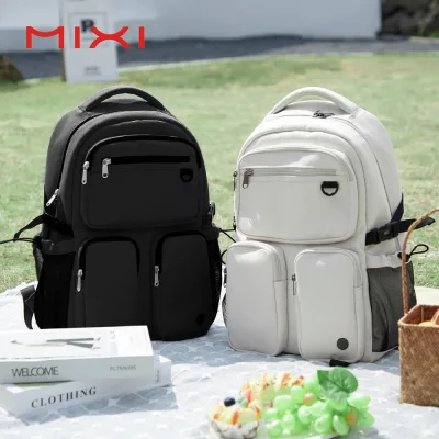 Mixi Thiết kế gốc Máy tính xách tay Ba lô Phụ nữ Du lịch Trọng lượng nhẹ 15,6 "Túi máy tính Trường học Túi sách 17 Inch Đàn ông Ba lô chống thấm nước