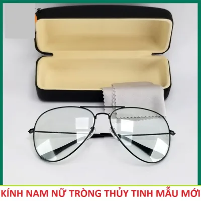 KÍNH MẮT NAM NỮ TRÒNG THỦY TINH CƯỜNG LỰC CHỐNG TIA UV ĐẠT CHUẨN BẢO VỆ MẮT , MẮT KÍNH NAM NỮ THỜI TRANG MẪU MỚI LOẠI TỐT ĐẠT CHUẨN