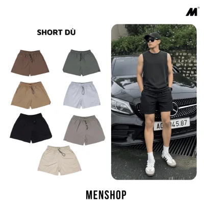 Quần short Dù nhăn Menshop,Chất gió nhăn form trên gối, chuyên thể thao tập gym,chạy bộ, mặc nhà...