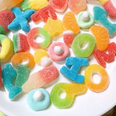 Kẹo dẻo phủ đường chip nhiều màu sắc rainbow ăn vặt hot trend, bánh kẹo tết