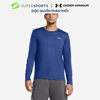 Áo Thun Tay Dài Nam Under Armour Launch Long Sleeve - Xanh Dương - 1382584-432
