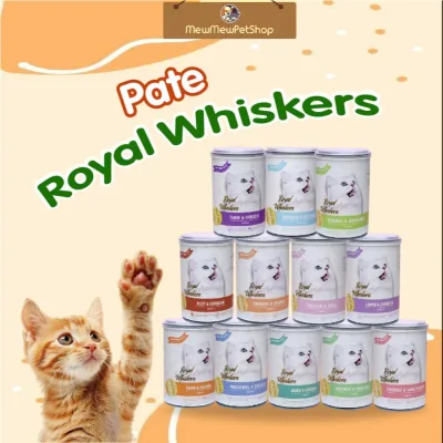 Pate lon cho mèo , Pate lon Royal Whiskers Thức ăn hỗn hợp hoàn chỉnh dành cho mèo 400g