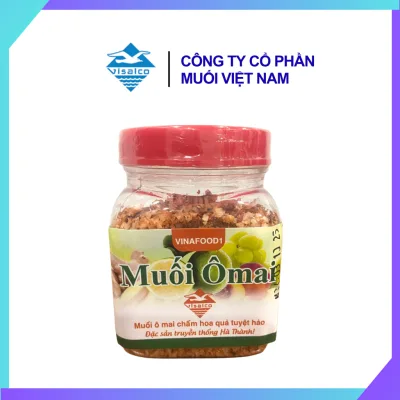 Muối ô mai Visalco được làm từ muối thô, ô mai mơ, đào giàu khoáng chất và vitamin, chấm hoa quả