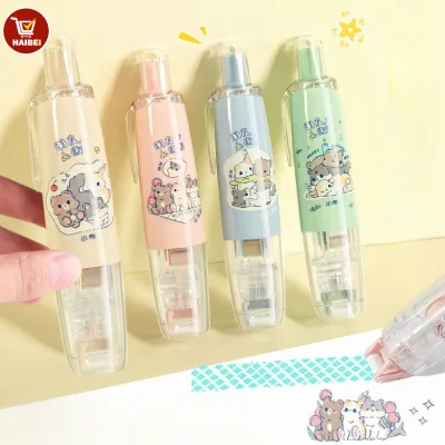 Bút băng dính hai mặt, bút keo có họa tiết hoạt hình, keo dính chắc, thích hợp để trang trí DIY, sách, thiệp, quà tặng