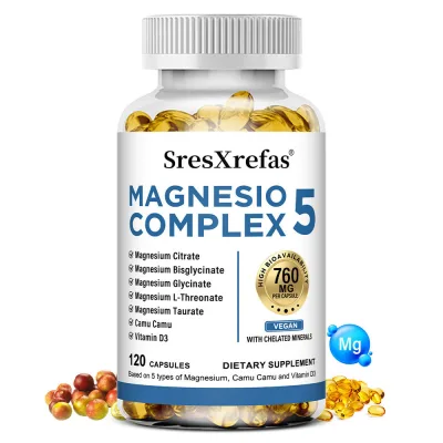Thực Phẩm Chức Năng SresXrefas MAGNESIO 5 COMPLEX – Hỗ Trợ Xương, Cơ Bắp, Tim Mạch Và Giấc Ngủ