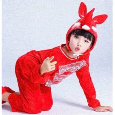 Red Fox Costume Storytelling Costume for Preschool Children. Children's Animal Fox Cosplay Clothes
