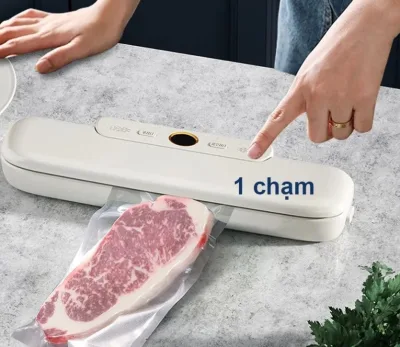 Máy ép chân không, Máy Ép Chân Không Thực Phẩm FK-7912 Kèm Túi, Bảo Quản Thức Ăn Tươi Sống, Hoa Quả, Hạt Khô , Khỏi Vi Khuẩn Xâm Nhập Giữ Được Lâu Hơn, máy hút chân không mini, An Toàn Sức Khỏe, Bảo Hành 1 Năm