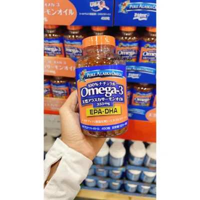 Có bill- Thực phẩm chức năng Dầu cá hồi Omega-3 Pure Alaska 333mg Nhật Bản 450 viên