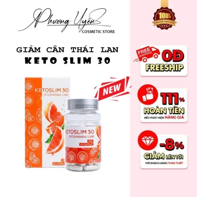 Giảm Cân Bưởi Keto Slim 30 Thái Lan Giảm Cân An Toàn Hiệu Quả - Hộp 30 Viên Bưởi Phiên Bản Mới