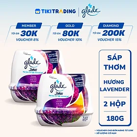 Bộ đôi Sáp Thơm GLADE Hương Lavender 180gx2