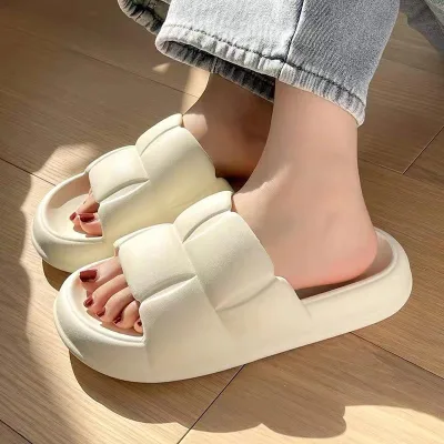 Dép quai ngang nữ đế bánh mì siêu êm, dép văn phòng xinh xắn