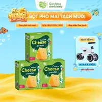 Phô mai tách muối gia vị ăn dặm cho bé Mămmy dạng bột rắc cơm, cháo cho bé 6 tháng, hộp 10 gói x 3g