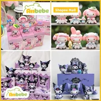 Blind box set 6 mô hình Kuromi, Melody - Hộp quà bí mật, mô hình trang trí dễ thương
