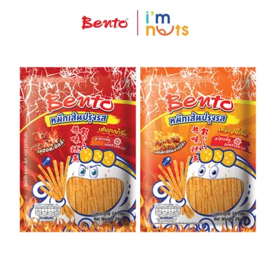 Snack Mực Bento Thái Lan Sợi Ớt Cay Và Sợi Mexican BBQ Gói Lớn
