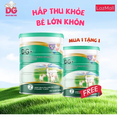 01 Can of Goat's Milk Formula Dg-2 800 (Expiry Date 7/2028) + Free 01 Can of Goat's Milk Dg-2 with Slightly Dented Packaging (Expiry Date 2028)