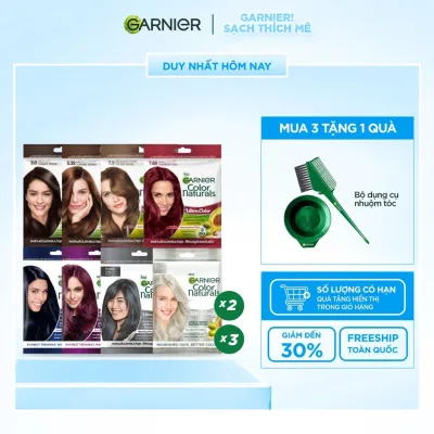 Kem Nhuộm Tóc Tại Nhà Màu Thời Trang - Garnier Color Naturals Ultra Colors - 8 Màu Nhuộm Thời Trang
