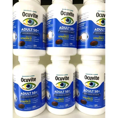 💙❄️Viên Uống Bổ Mắt Ocuvite Adult 50 + Bausch & Lomb 150 Viên Mỹ — Bổ sung Vitamin và khoáng chất thiết yếu cho mắt