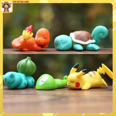 Bộ 5 Mô Hình Nhân Vật Pokemon Mini Siêu Cute, Mô Hình Decor Trang Trí, Bộ Sưu Tập Nhân Vật