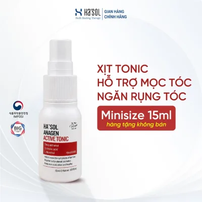 Minisize Xịt Tonic - Dưỡng Nang Tóc, Hỗ trợ Mọc Tóc, Giảm Rụng Tóc Ha'sol Anagen Active Tonic 15ml