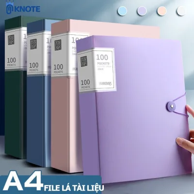 File lá đựng tài liệu a4 KNOTE túi bìa hồ sơ 100 lá siêu tiết kiệm giúp bảo vệ giấy tờ hiệu quả