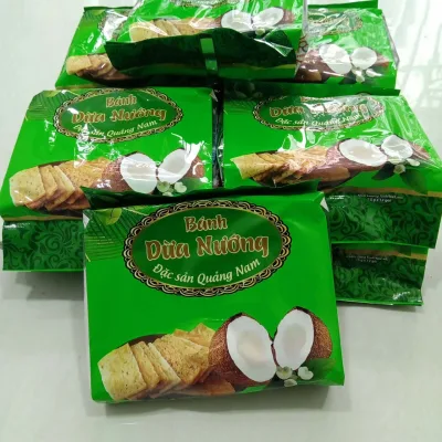 Combo 5 packs of baked coconut cake-180g Square food-crunchy-delicious-snacks-snacks