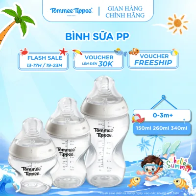 Bình Sữa PP Ty Siêu Mềm Tự Nhiên Tommee Tippee Natural Start 150ml, 260ml, 340ml, Cho Bé Từ Sơ Sinh