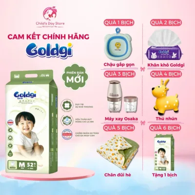 Tã Bỉm Goldgi Eco Cải Tiến Mới Nhất 2026 Siêu Mỏng Nhẹ Dành Cho Bé