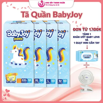 Bỉm Tã Quần BabyJoy Đủ Size M50 L50 XL50 XXL50 - Tã Baby Joy Thương Hiệu Unicharm - Kho Bỉm Thanh Ngân