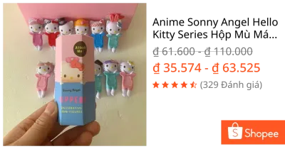 Anime Sonny Angel Hello Kitty Series Hộp Mù Máy Tính Trang Trí Đồ Trang Trí Điện Thoại Di Động Phụ Kiện Đồ Chơi Trẻ Em Quà Tặng