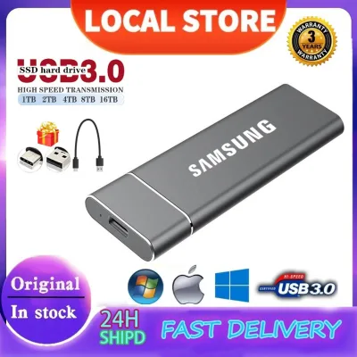 Rugged Ssd3.1 4Tb External Hard Drive High Speed Portable Mobile Hard Drive for Laptop / Projector / Mobile Phone 4Tb