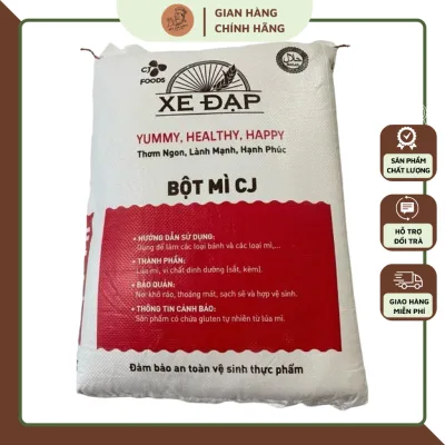 Bột mì đa dụng Xe Đạp 10 kg, nguyên chất số 11, giàu dinh dưỡng, an toàn không chất bảo quản.