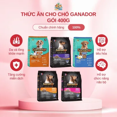 Thức ăn cho chó Gói 400gr Thức ăn cho chó Ganador - FIB's - adult - puppy