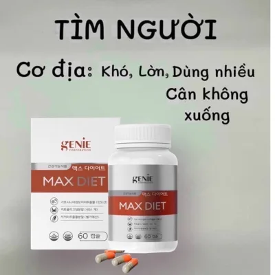 30 Viên Giảm cân Max Diet Genie