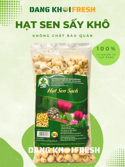 Hạt Sen Sấy Khô, Hạt Sen Sấy Giòn, Giúp Ngủ Ngon, An Thần, Nấu Chè, Sữa Hạt, Dưỡng Nhan, Ăn Dặm