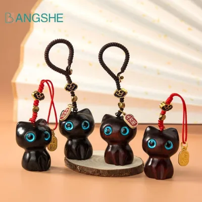 BANGSHE Dây Điện Thoại Di Động Gỗ Đàn Hương Tay Dễ Thương Dây Treo Điện Thoại Quyến Rũ Cá Tính Móc Chìa Khóa Bằng Gỗ Cho Vỏ Điện Thoại Di Động Dây Treo Điện Thoại Di Động Dây Buộc Điện Thoại Di Động