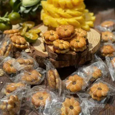 Bánh hoa mai mứt dứa 100g dùng thử - Bánh kẹo Tết - Món ăn vặt - Tết ăn vặt siêu ngon