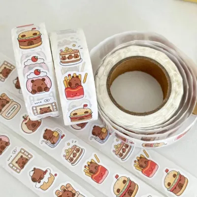 Hình nhãn gián hình Sticker Nhãn gián New 2025 Combo nhãn gián hàng new Labubu, Kuromi Capybara,Số 19