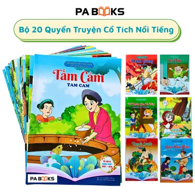 Truyện Tranh Cổ Tích Cho Bé (20 quyển- Song Ngữ, Có file Nghe, Được Tự Chọn) Truyện Việt Nam,TG