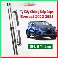 Bộ 2 ty thủy lực, ben hơi chống nắp capo ô tô Everest 2022 2023 2024 kèm phụ kiện lắp