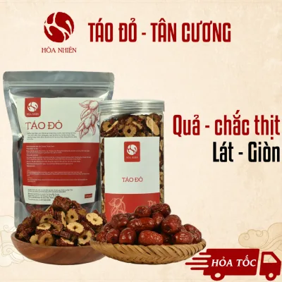 Táo Đỏ Tân Cương sấy khô; Táo đỏ tân cương size vừa (nguyên quả), Trà Táo Đỏ cắt lát sấy giòn