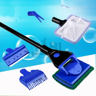 Bộ Cọ Vệ Sinh 5 Trong 1 - Làm Vệ Sinh, Sạch Sẽ Cho Hồ Cá, Bể Cá Thuỷ Sinh, Cá 7 Màu [CỌ 5IN1]