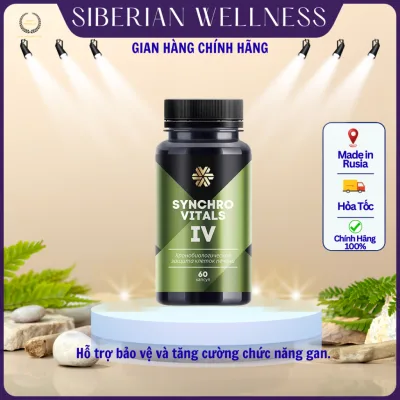 Thực phẩm SIBERIAN Synchrovitals IV, Gíup bảo vệ và tăng cường chức năng gan khỏe mạnh, Hộp 60v