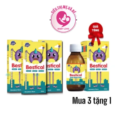 Bestical bổ sung canxi và vitamin d3k2 giúp tăng chiều cao chai 120ml